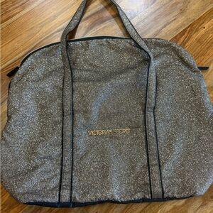 Victoria’s Secret gold glitter large tote bag